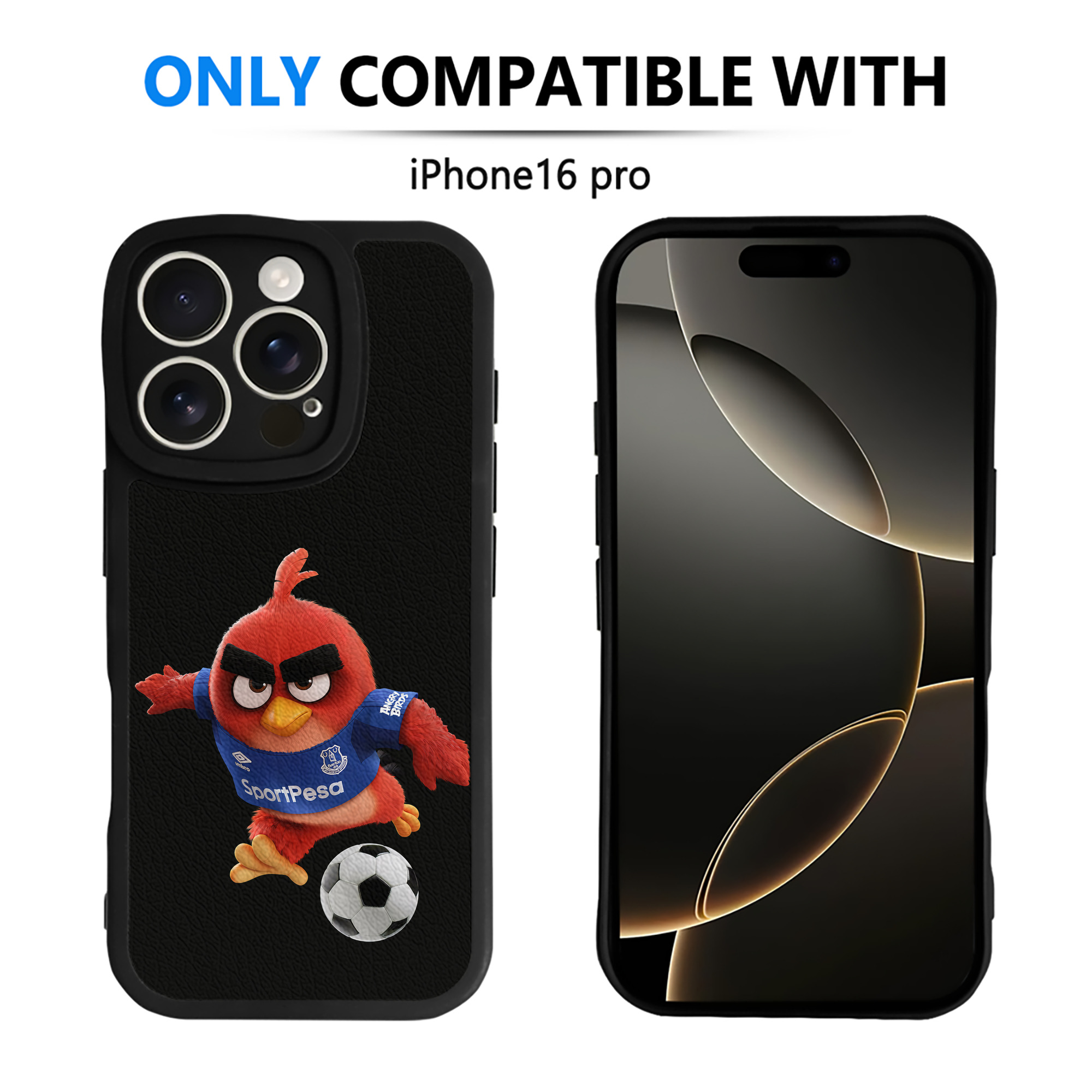 （画像用） Angry Birds アングリーバード 【iPhone 16シリーズ対応】シリコンスマホケース（レザー調） 材質：シリコン